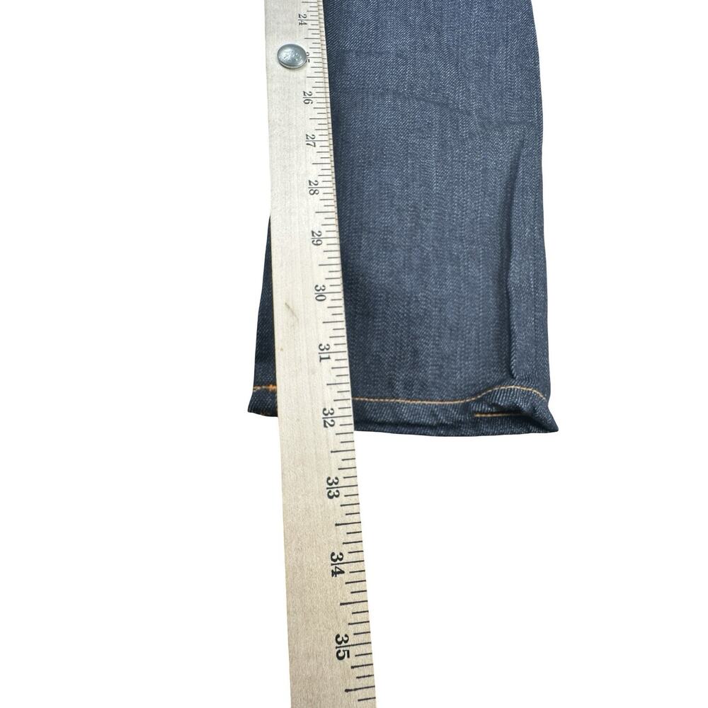 Nudie Jeans Mens 30x32 Grim Tim Dry Open Navy Button Fly 5 Pocket Slim Straight View 4